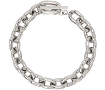 Silver XL Link Choker Necklace