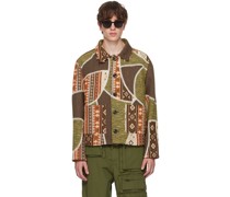 Green & Brown Patchwork Jacket