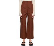 Brown Stitch Trousers