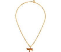 Gold Tiger Charm Necklace
