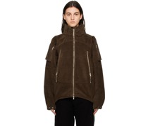 Brown Hooded Jacket