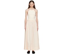 Off-White Halter Maxi Dress