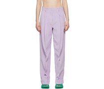 Purple Corduroy Fabian Trousers