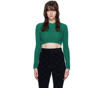 Green Fuzzy Turtleneck