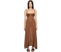 Brown Mindmap Maxi Dress
