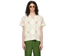 Off-White Embroidered Shirt