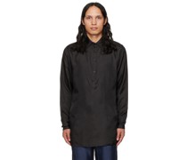 SSENSE Exclusive Black Fitted Polo