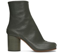 Green Tabi Ankle Boots