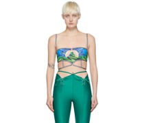 Green Polyester Bra