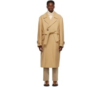 Brown Belted Trench Coat