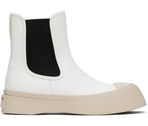 White Pablo Chelsea Boots