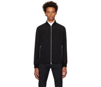 Black Zip Bomber Jacket