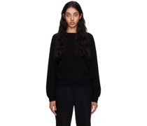 Black Mini R-Neck Sweater