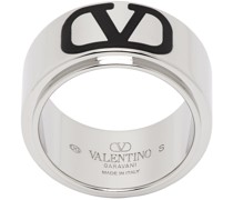 Silver VLogo Signature Ring