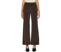 Brown Flared Trousers