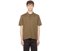 Brown Embroidered Polo