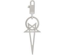 Silver Pentagram Keychain