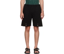 Black Cotton Shorts