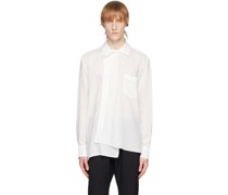 White Asymmetric Shirt