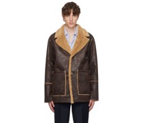 Brown Sheridan Faux-Shearling Jacket