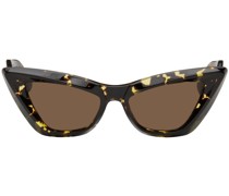 Tortoiseshell Pointed Cat-Eye Sunglasses