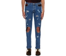 Blue Cut Out Peppe Jeans