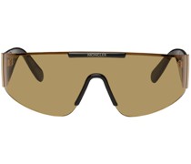 Black & Gold Shield Sunglasses