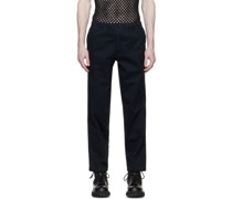 Navy Bank Trousers