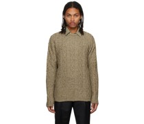 Beige Brushed Sweater