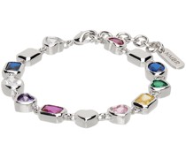 Silver #5924 Multi Color Stone Bracelet
