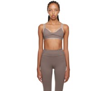 Gray Double Layer Sport Bra