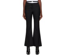 Black Belted Trousers