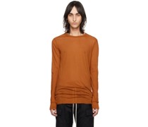 Orange Basic Long Sleeve T-Shirt