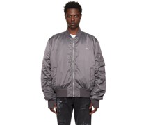 Gray 'The Grosse Freiheit' Bomber Jacket