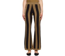 Tan & Black Stripe Lounge Pants