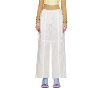 White Taped Pants