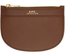 Brown Demi-Lune Coin Pouch