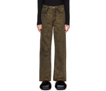 Khaki Marbled Jeans
