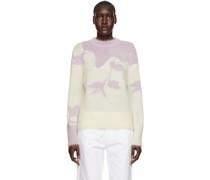Purple & Off-White Salma Sweater