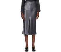 Gray Alessio Midi Skirt