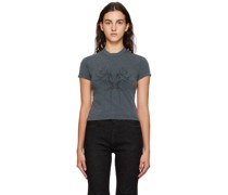 Gray Butterfly T-Shirt