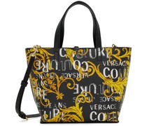 Reversible Black & Gold Printed Tote