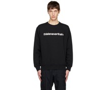 Black Embroidered Sweatshirt