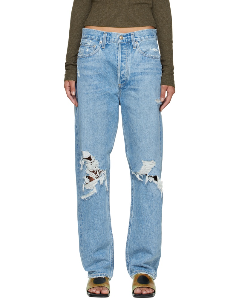 AGOLDE Damen Blue 90s Loose Fit Jeans