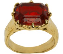 Gold & Red Majestic Ring