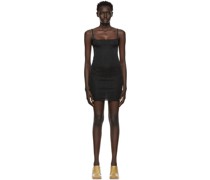 Black Square Neck Mini Dress