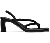 Black Mismatched Heeled Sandals