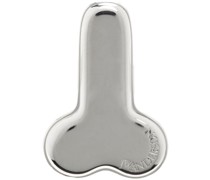 Silver Penis Stud Single Earring