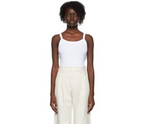 White Cotton Tank Top
