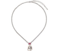 Silver Hello Kitty Classic Pearl Necklace